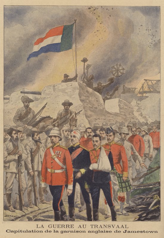 La guerre des Boers : reddition de la garnison britannique à Jamestown - French School