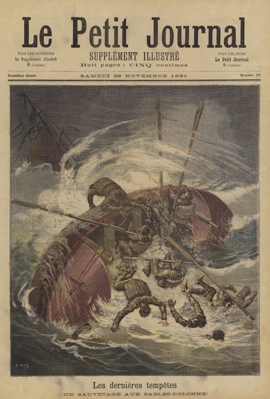 Les récentes tempêtes - French School