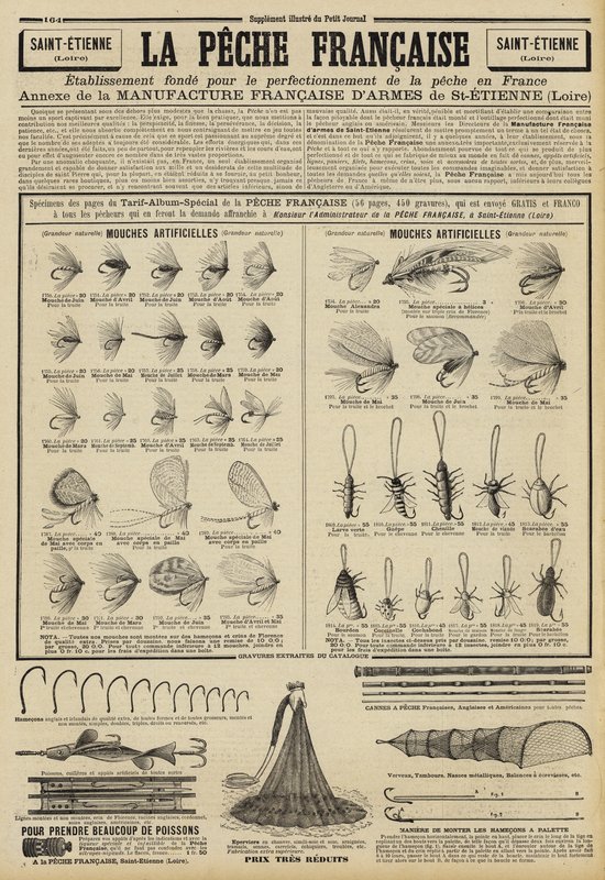Publicité pour matériel de pêche - French School