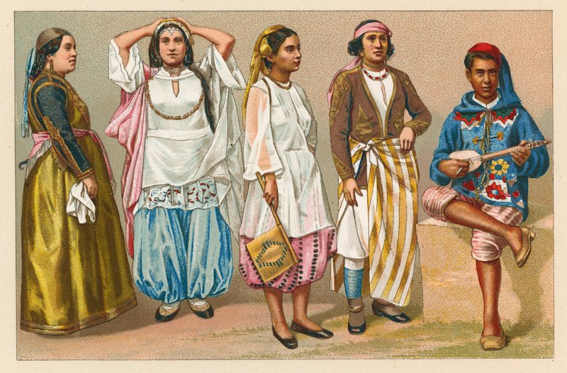 Costume africain - French School