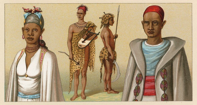Costume africain - French School