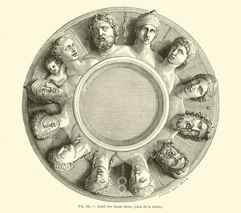 Autel des Douze Dieux - French School