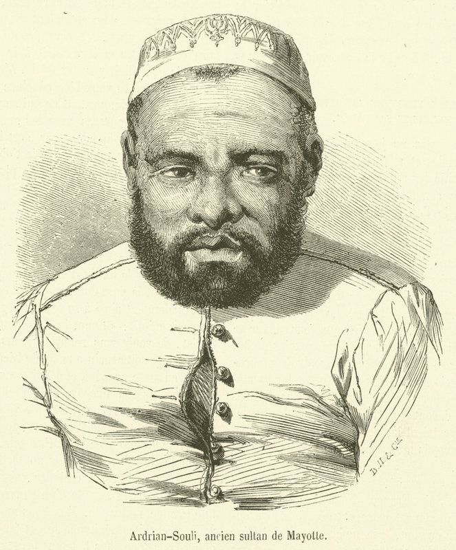 Ardrian-Souli, ancien sultan de Mayotte - French School