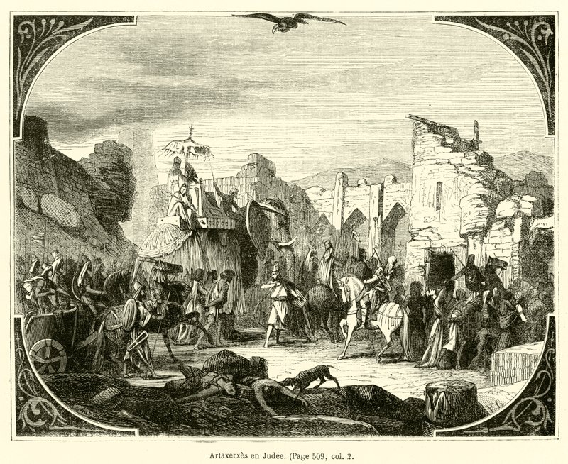 Artaxerxès en Judée - French School