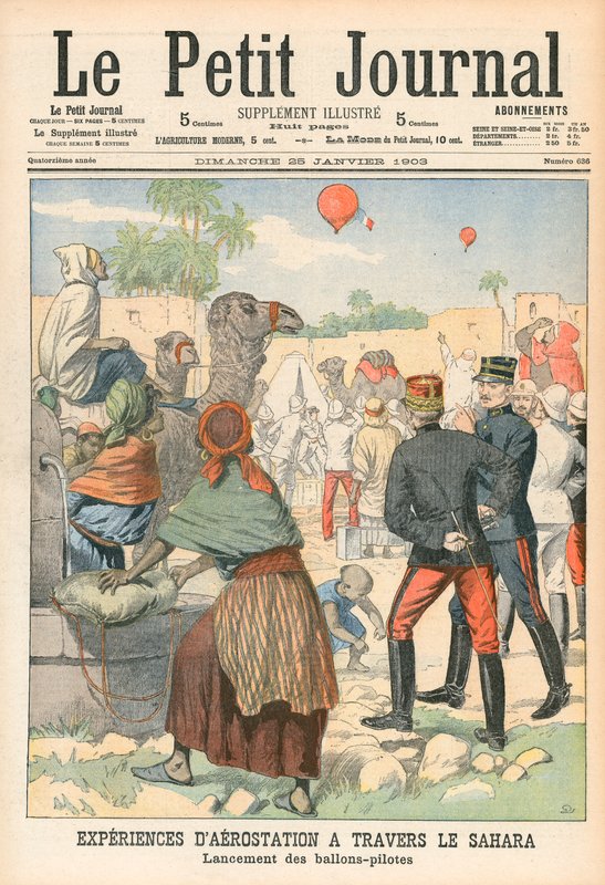 Ballons à travers le Sahara - French School