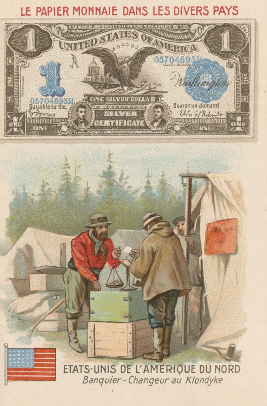 Banquier et changeur, Klondike, Alaska, États-Unis - French School