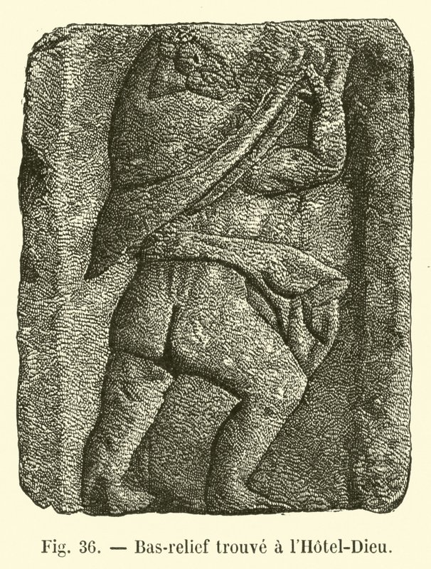 Bas-relief trouvé à l