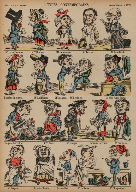 Caricatures - French School