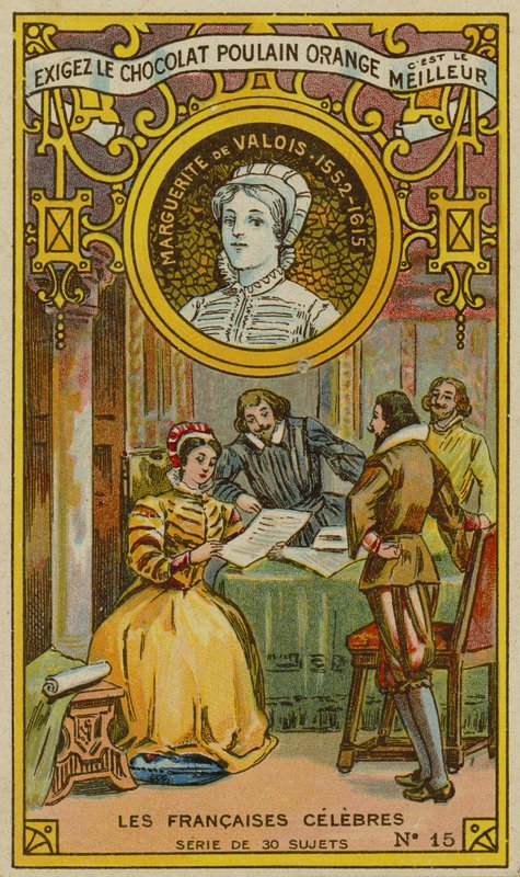Carte de commerce Chocolat Poulain Orange - French School