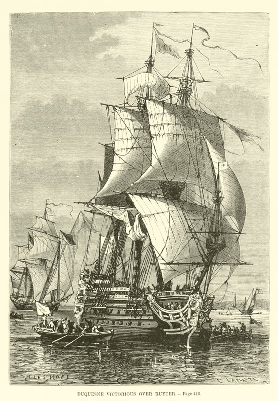 Duquesne victorieux sur Ruyter - French School