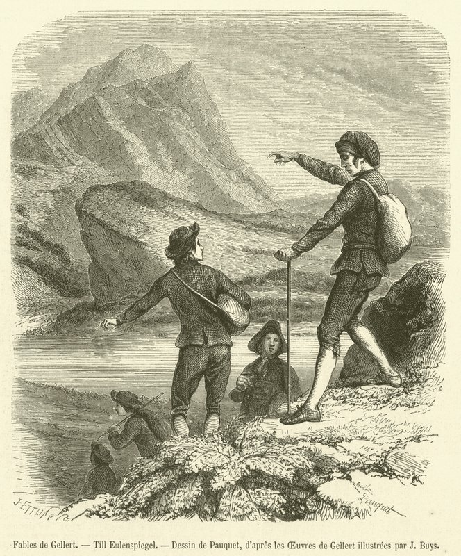 Fables de Gellert, Till Eulenspiegel - French School