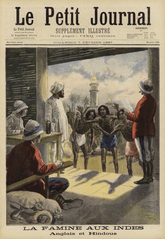 Famine en Inde, 1897 - French School
