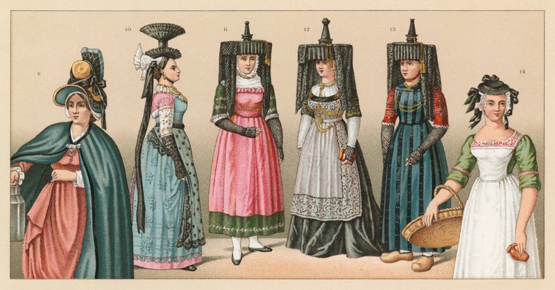 Costume français du XIXe siècle - French School