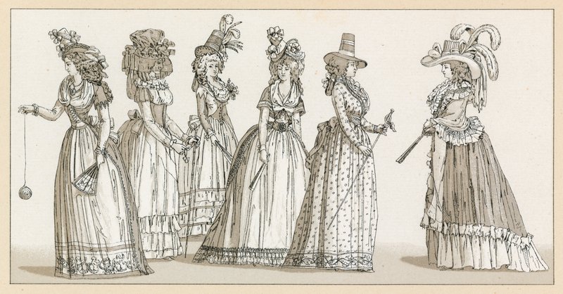 Costume du XVIIIe siècle en France - French School