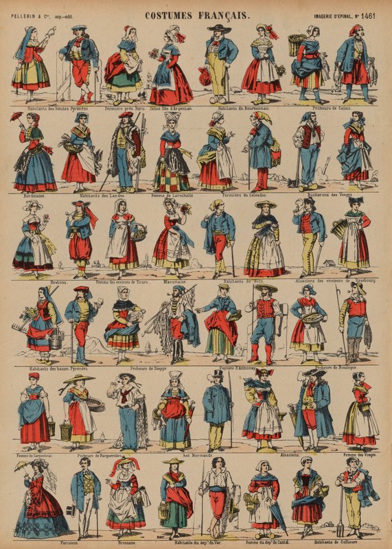 Costumes français - French School