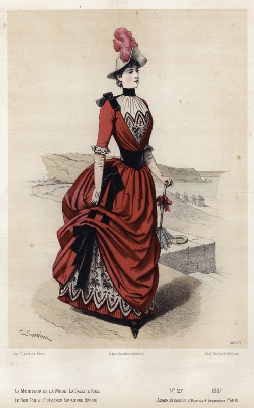 Planche de mode française, fin du XIXe siècle - French School