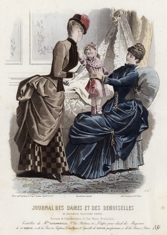 Planche de mode française, fin du XIXe siècle - French School