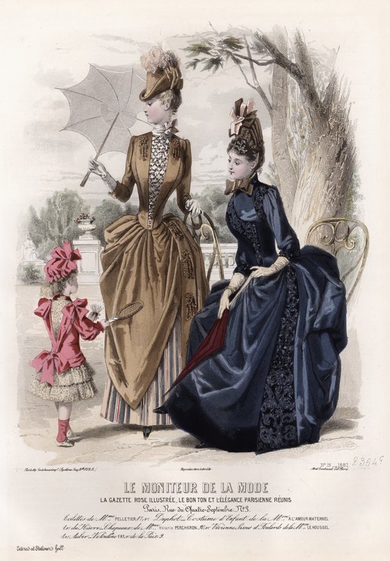 Planche de mode française, fin du XIXe siècle - French School