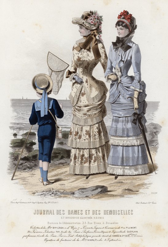 Planche de mode française, fin du XIXe siècle - French School