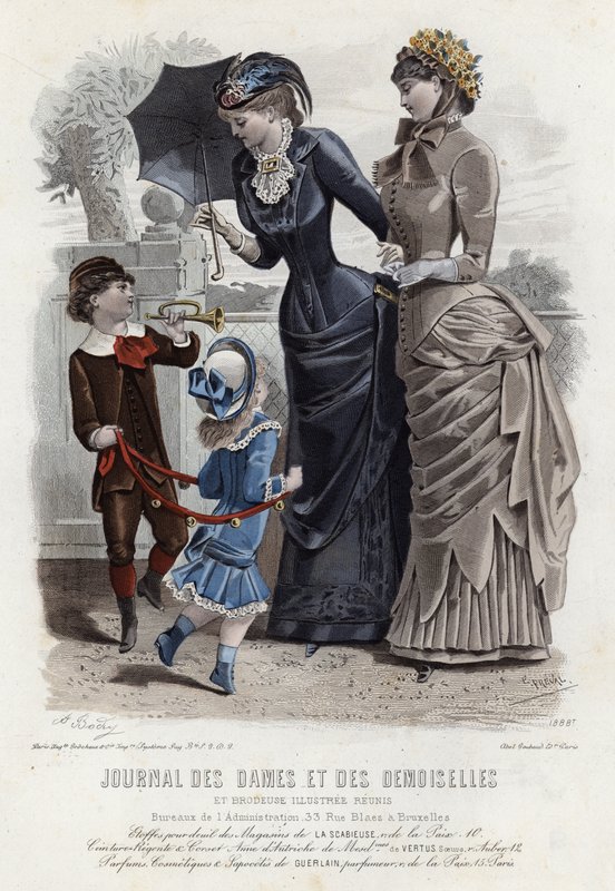 Planche de mode française, fin du XIXe siècle - French School