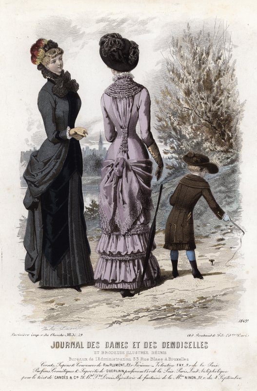 Planche de mode française, fin du XIXe siècle - French School