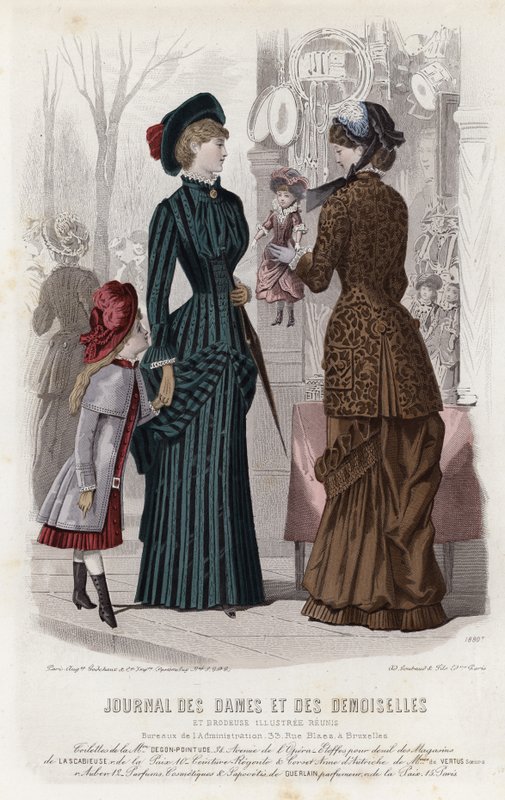 Planche de mode française, fin du XIXe siècle - French School