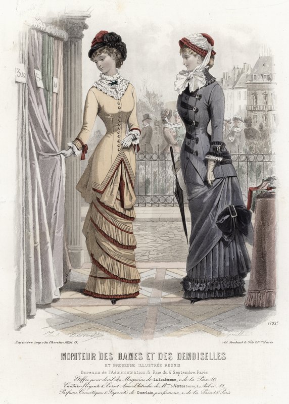 Planche de mode française, fin du XIXe siècle - French School