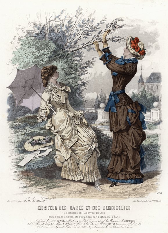 Planche de mode française, fin du XIXe siècle - French School