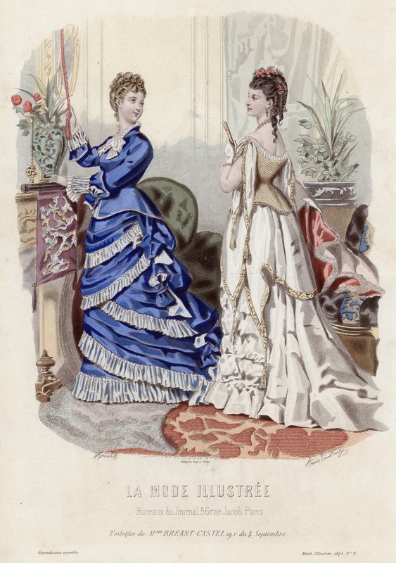 Planche de mode française, fin du XIXe siècle - French School