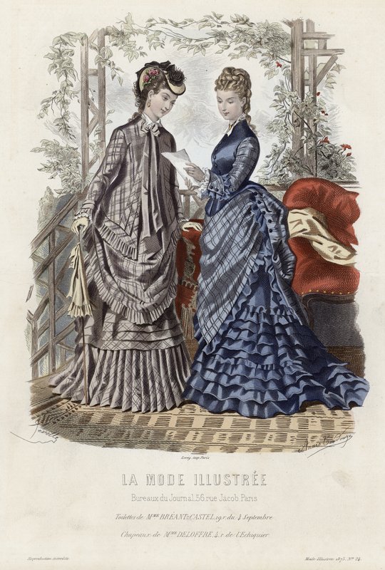 Planche de mode française, fin du XIXe siècle - French School