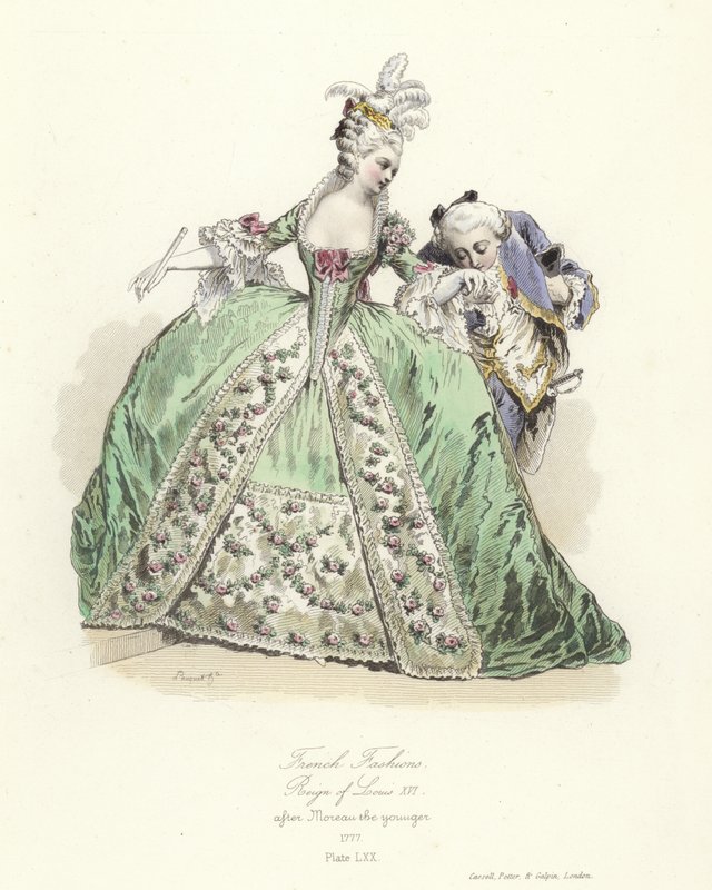 Modes françaises, règne de Louis XVI - French School