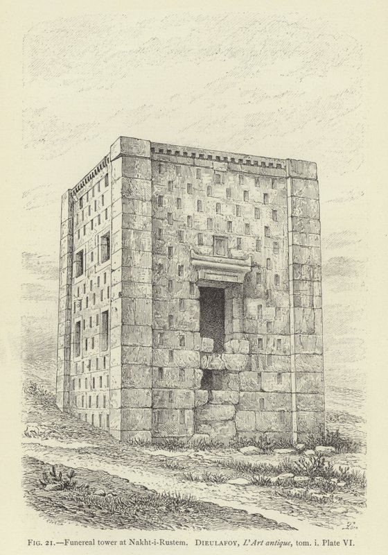 Tour funéraire à Nakht-i-Rustem - French School