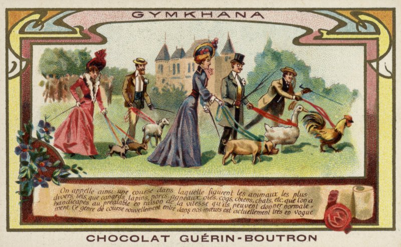 Gymkhana (chromolithographie) - French School