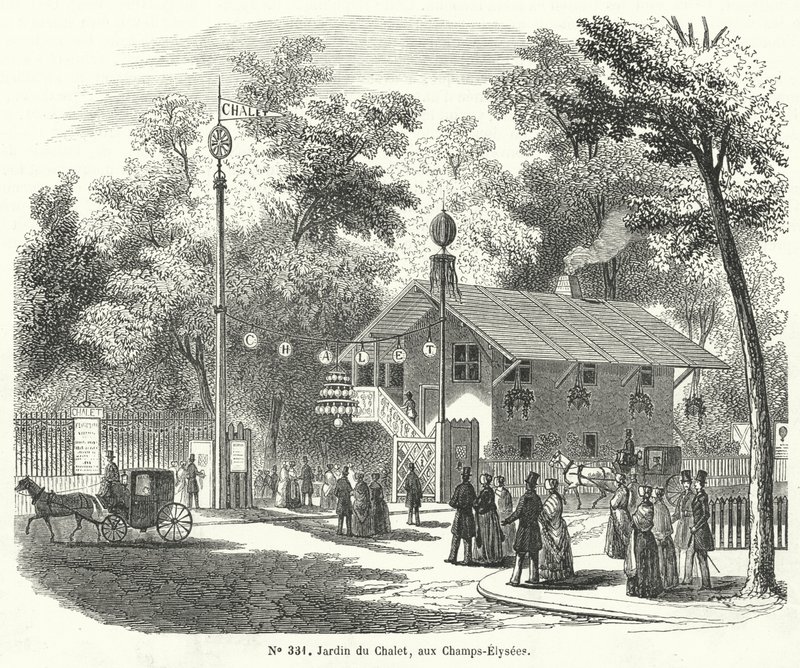 Jardin du Chalet, Champs-Élysées, Paris - French School