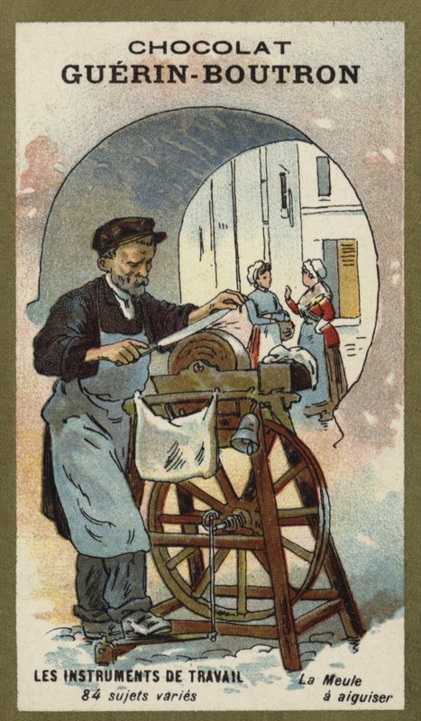 Meule à aiguiser les couteaux - French School