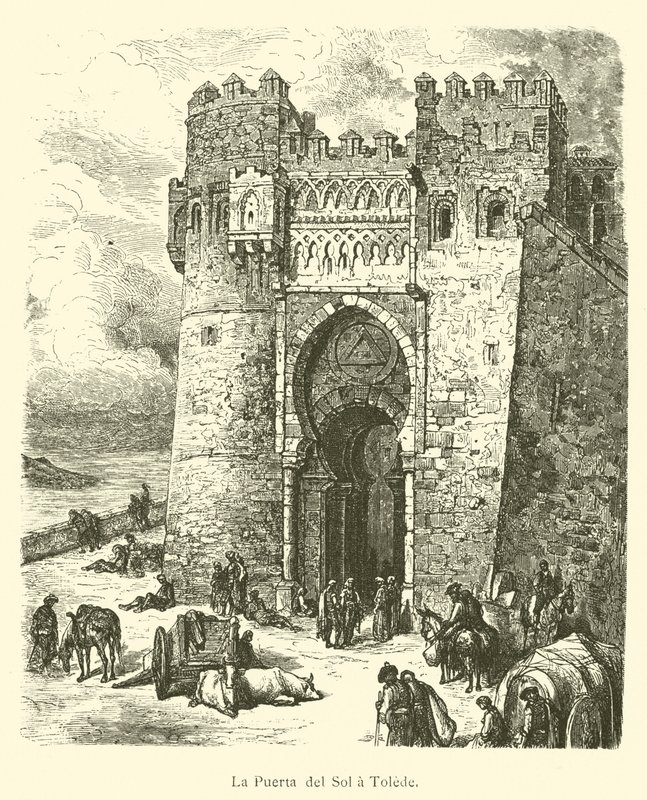 La Puerta del Sol à Tolède - French School
