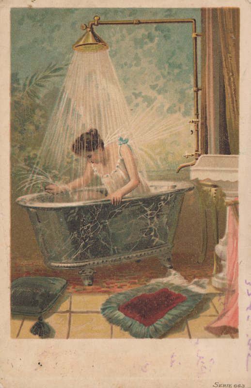 Dame dans le bain - French School