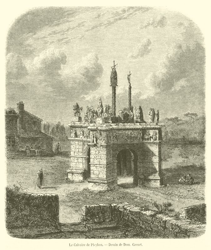 Le Calvaire de Pleyben - French School