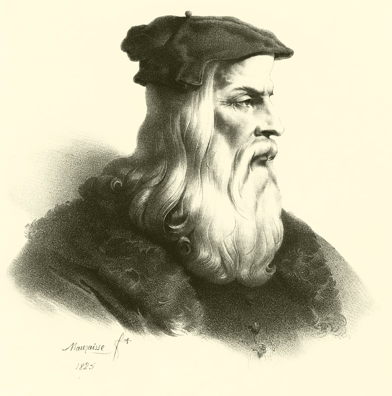 Portrait de Léonard de Vinci - French School