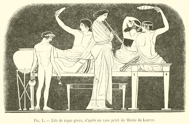 Lits de repas grecs - French School