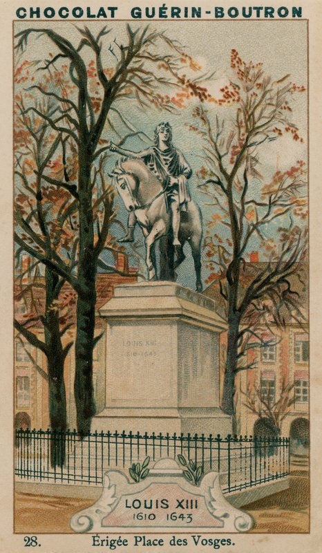 Louis XIII, 1610-1643, Érigée Place des Vosges - French School