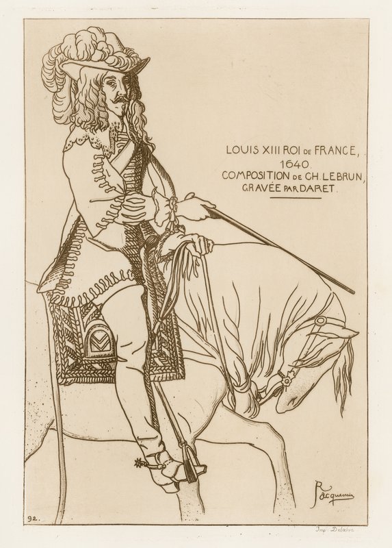 Louis XIII, Roi de France, 1640 - French School