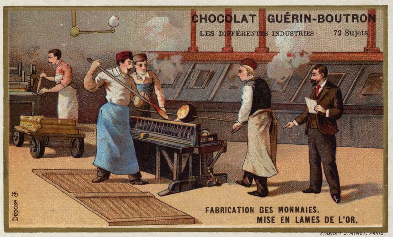 Fabrication de pièces de monnaie - French School