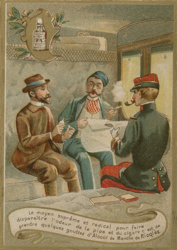 Menthe de Ricqlès, carte de visite - French School