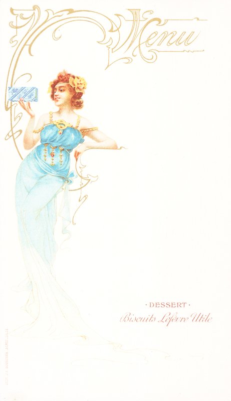 Carte de menu - French School