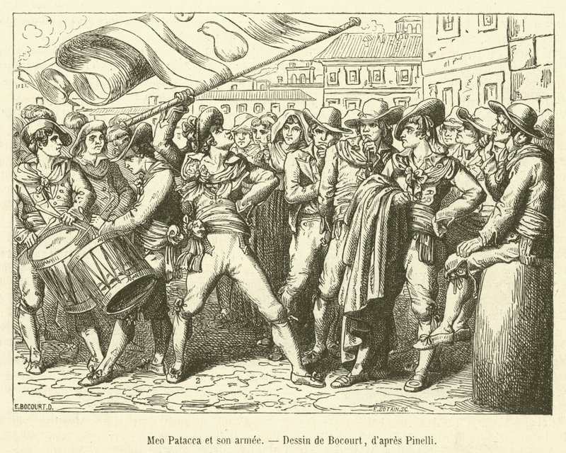 Meo Patacca et son armée - French School