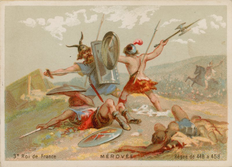 Mérovée, roi de France (412-457) - French School