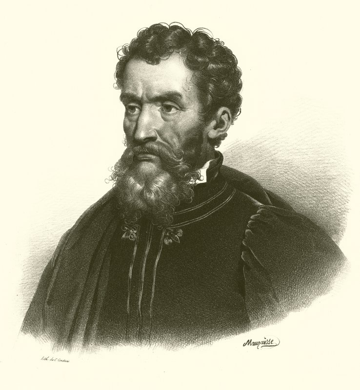 Portrait de Michel-Ange (gravure) - French School