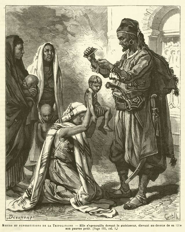 Mœurs et superstitions de la Tripolitaine - French School