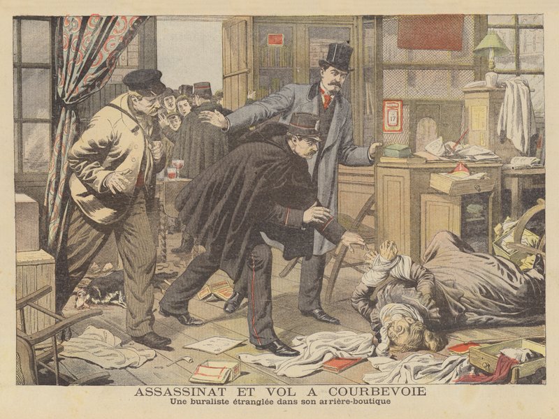 Meurtre et vol à Courbevoie, Paris - French School
